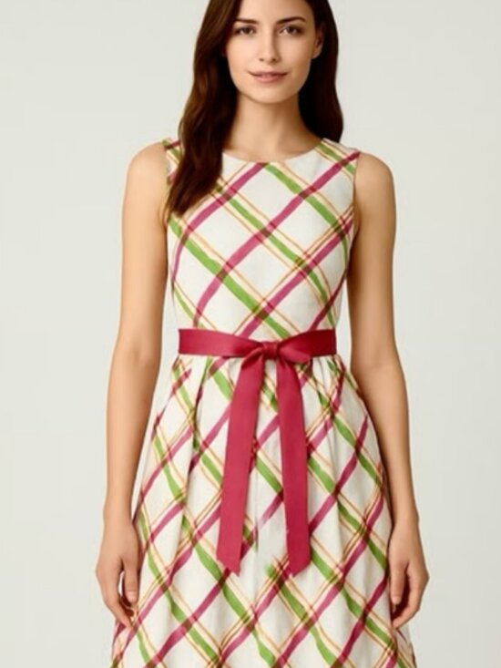 Jessica Howard Dresses & Skirts - Jessica Howard Sz 10 Plaid Sleeveless A Line Dress